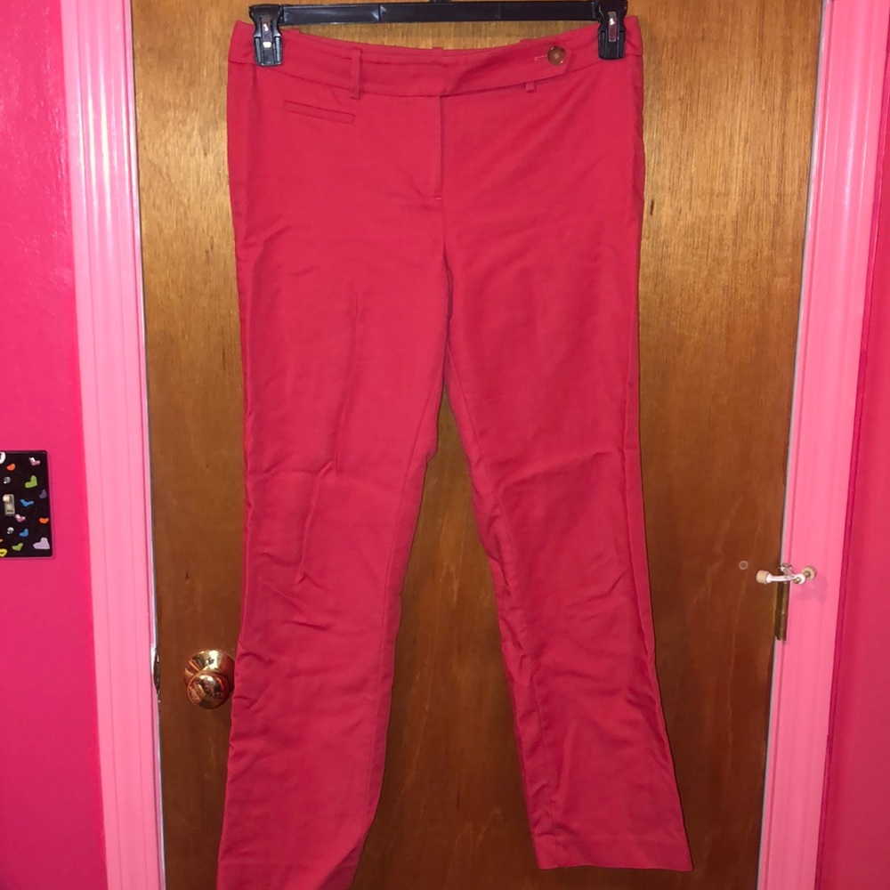 Coral/salmon dress pants